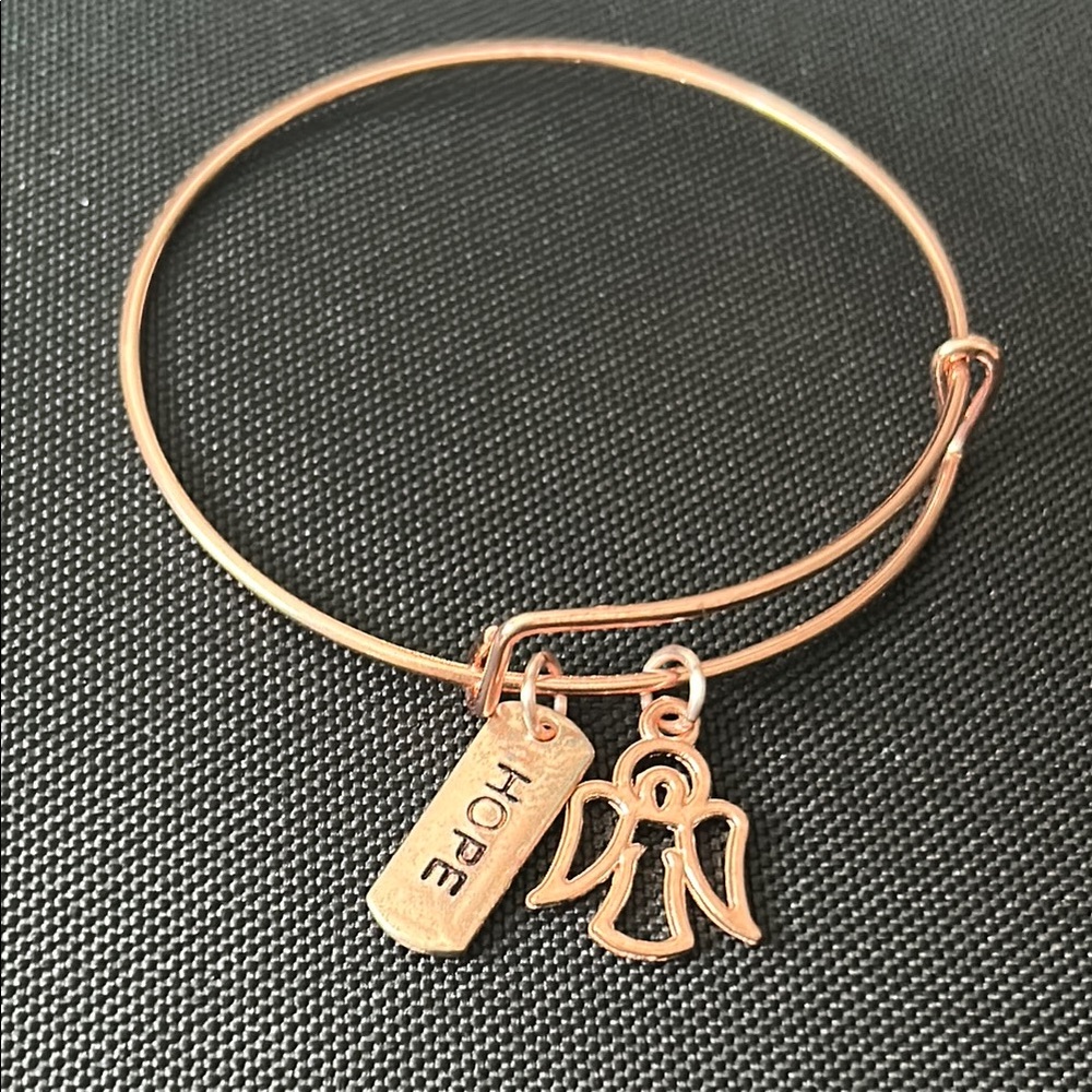 Gold Bracelet with Charms - Handmade
